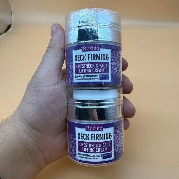 Set of 2 Rozino Neck Firming Chestneck & Face Lifting Cream 1.7 oz Sodium - Picture 4 of 10